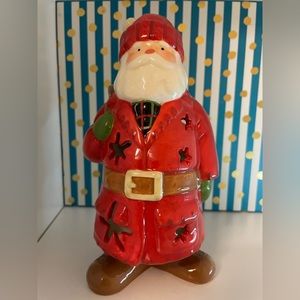 Hallmark Ceramic Santa Tea light Candle Holder